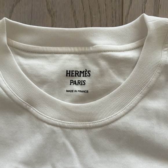 Brand new Hermes’ embroidered pocket tshirt size 34 - Picture 5 of 10